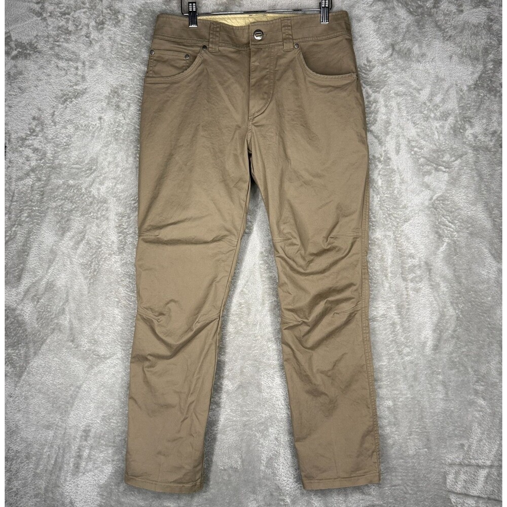 Kuhl Pants Mens 31x30 Rydr Lite Klassic Fit Cargo Brown Khaki Outdoor Hike Climb